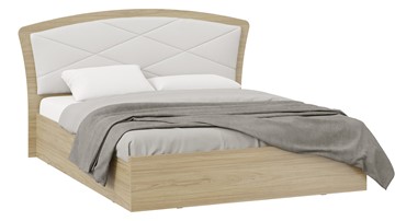 Двуспальная кровать с подъемным механизмом Сэнди Тип 1 без заглушины (Вяз благородный/Белый) в Омске