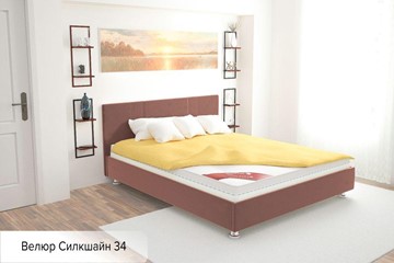 Спальная кровать Вена 160х200 (с основанием) в Омске - предосмотр 1