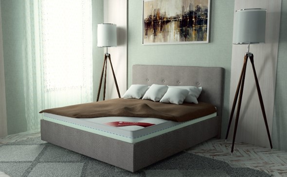 Кровать с механизмом 1.5-спальная Флоренция 140х200 (с коробом) в Омске - изображение