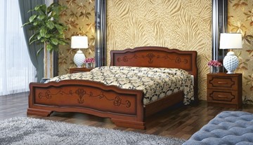 Кровать 2-х спальная Карина-6 (Орех) 160х200 в Омске