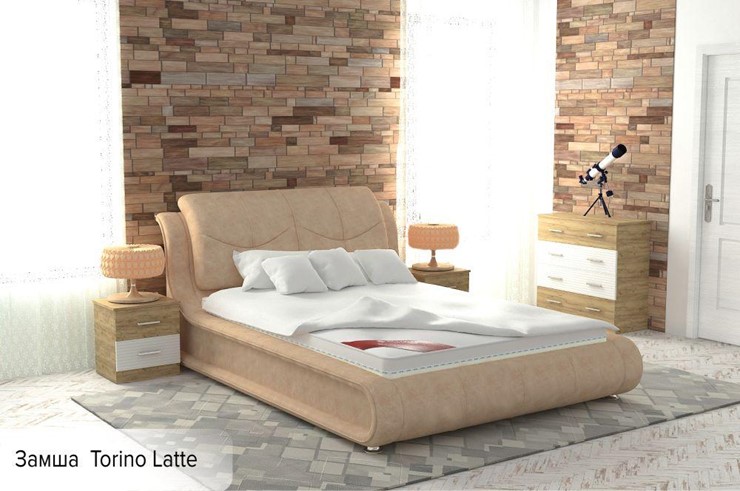 Двуспальная кровать с механизмом Сицилия 160х200 (с коробом) в Омске - изображение 3