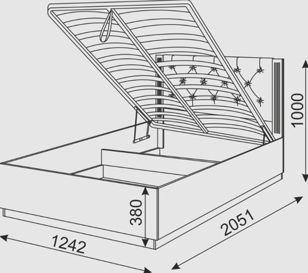 Кровать с механизмом односпальная Тиффани М27 в Омске - изображение 4