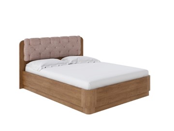 Кровать с подъемным механизмом Wood Home 1 160х200, Антик (сосна) с брашированием/Лофти Мокко в Омске