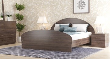 Спальная кровать СВ-Стиль Валенсия, 160х200 с основанием, венге в Омске