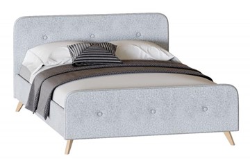 Кровать 1-спальная Сиерра 1200 (с основанием) Аура серый в Омске - предосмотр