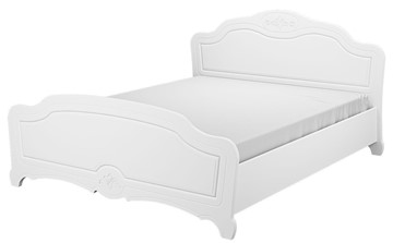 Спальная кровать Лотос (Белый) 160х200 в Омске