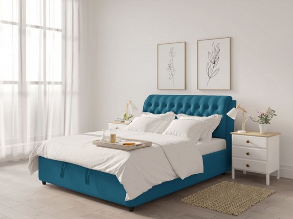 Спальная кровать Siena-2 1400х2000 с подъёмным механизмом в Омске - изображение
