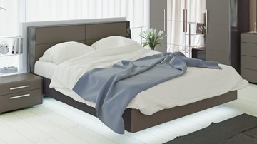 Кровать спальная Наоми 1600, цвет Фон серый, Джут СМ-208.01.01 в Омске