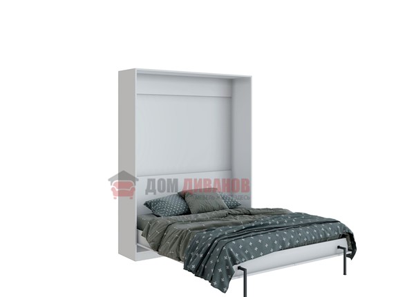 Кровать-шкаф Велена 3, 1600х2000, цвет белый в Омске - изображение