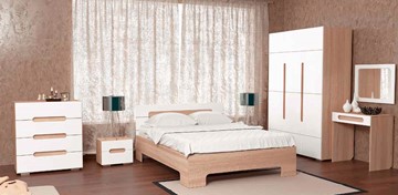 Модульная спальня Версаль Некст, цвет дуб сонома/белый в Омске
