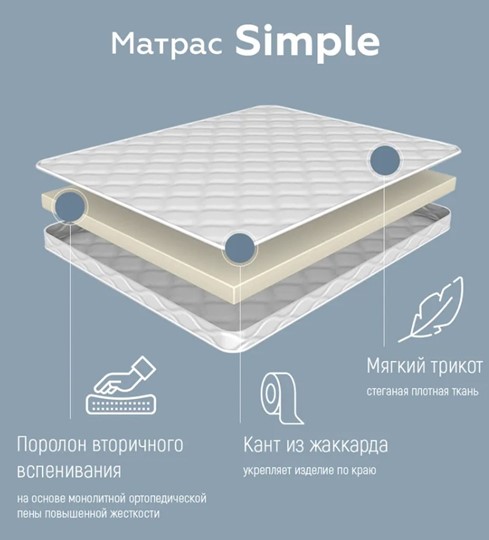 Матрас Simple 10 в Омске - изображение 1