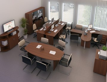 Мебель для персонала Комфорт №3 (французский орех) в Омске