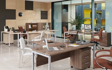 Офисный набор мебели Xten S 1 - один стол с приставным брифингом в Омске - предосмотр