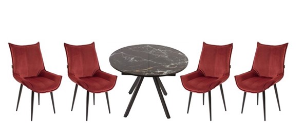 Набор мебели стол Олимп, 4 стула Осло в Омске - изображение