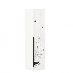 Одностворчатый шкаф Джоли Тип 1 ЛД 535.010, Серый шелк в Омске