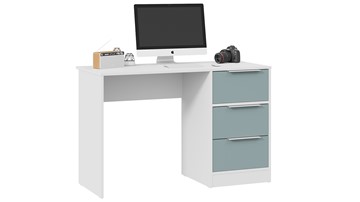 Письменный стол Марли Тип 1 (Белый/Серо-голубой) в Омске - предосмотр