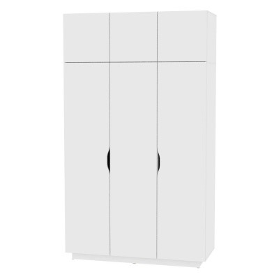 Распашной шкаф Аврора (H21) 2322х1351х540 Белый в Омске - изображение
