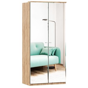 Шкаф двухстворчатый с 2-мя зеркалами Фиджи, 659.233, цвет белый в Омске