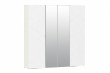 Шкаф 4-х дверный Summit НМ 011.45 Меренга/Белый текстурный в Омске
