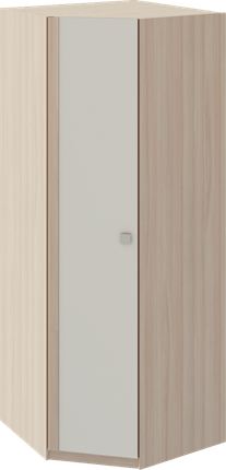 Шкаф угловой Глэдис М21 (Шимо светлый/Белый текстурный) в Омске - изображение