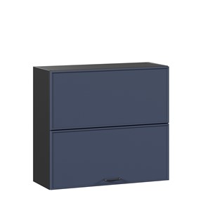 Кухонный горизонтальный шкаф 800 Индиго ЛД 298.980.000.168, Чёрный/Тёмно-синий в Омске