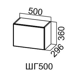 Шкаф навесной Модус, ШГ500/360, цемент светлый в Омске
