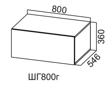 Кухонный шкаф Модерн New, ШГ800г/360, МДФ в Омске