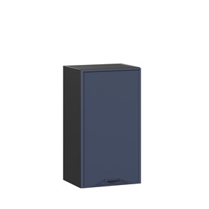 Навесной кухонный шкаф 400 Индиго ЛД 298.320.000.143, Чёрный/Тёмно-синий в Омске
