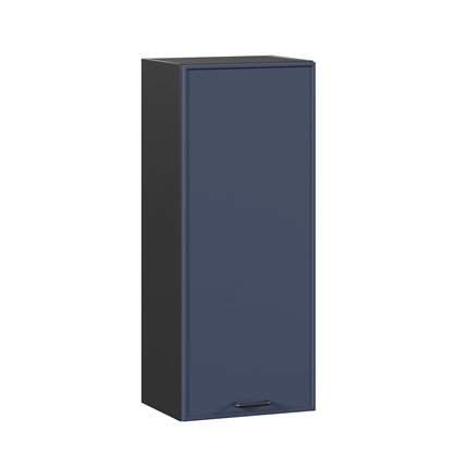 Шкаф на кухню высокий 400 Индиго ЛД 298.420.000.151, Чёрный/Тёмно-синий в Омске - изображение