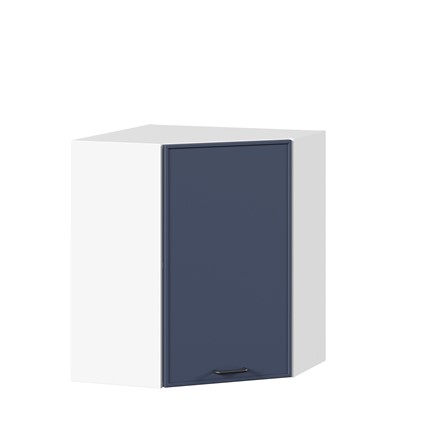 Угловой кухонный шкаф Индиго ЛД 298.610.000.116, Белый/Тёмно-синий в Омске - изображение
