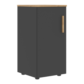 Низкий шкаф колонна с левой дверью FORTA Графит-Дуб Гамильтон  FLC 40.1 (L) (399х404х801) в Омске
