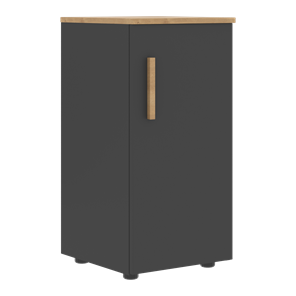 Низкий шкаф колонна с глухой дверью правой FORTA Графит-Дуб Гамильтон  FLC 40.1 (R) (399х404х801) в Омске