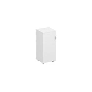 Шкаф для документов низкий узкий закрытый Комфорт КФ, белый премиум (40x38x84) К.508 ДШ в Омске