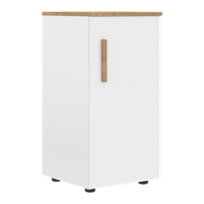 Низкий шкаф колонна с правой дверью FORTA Белый-Дуб Гамильтон FLC 40.1 (R) (399х404х801) в Омске
