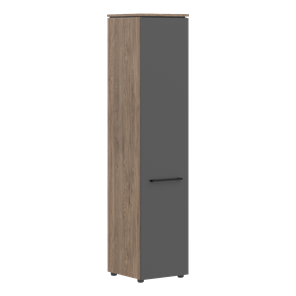 Шкаф с высокий  глухой дверью MORRIS TREND Антрацит/Кария Пальмира MHC 42.1 (429х423х1956) в Омске