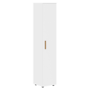 Высокий шкаф колонна с глухой дверью FORTA Белый FHC 40.1 (L/R) (399х404х1965) в Омске