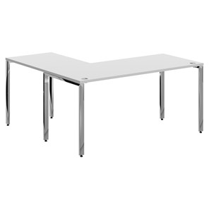 Письменный угловой  стол для персонала правый XTEN GLOSS  Белый XGCT 1615.1 (R) (1600х1500х750) в Омске