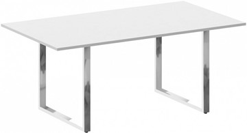Конференц-стол для переговоров Metal system direct БО.ПРГ-180 Белый в Омске