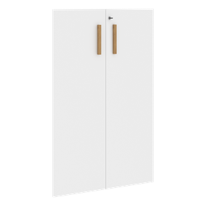 Двери для шкафов средние с замком FORTA Белый FMD 40-2(Z) (794х18х1164) в Омске
