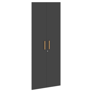 Высокие двери для шкафов с замком FORTA Черный Графит FHD 40-2(Z)  (794х18х1932) в Омске