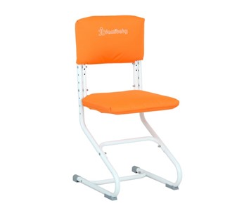 Комплект чехлов на сиденье и спинку стула СУТ.01.040-01 Оранжевый, Замша в Омске