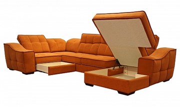 Угловой диван N-11-M (П1+ПС+УС+Д2+Д5+П1) в Омске - предосмотр 1