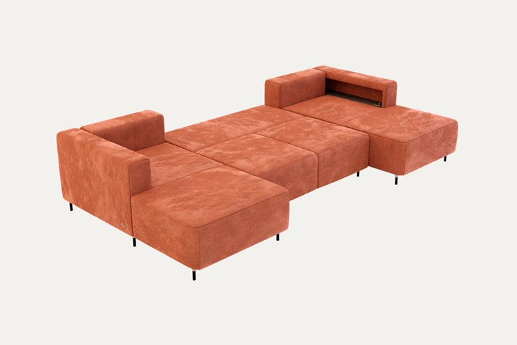 П-образный диван P-0-M П ( П1+Д5+Д2+Д5+П1) в Омске - изображение 1