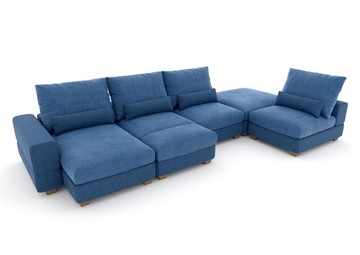 П-образный диван V-10-M П (П1+Д4+Д2+УС+ПС), Memory foam в Омске