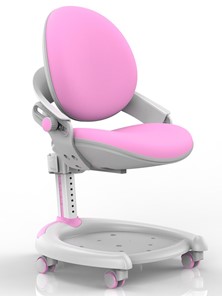 Растущее детское кресло Mealux ZMAX-15 Plus, Y-710 PN, белый металл, обивка розовая однотонная в Омске