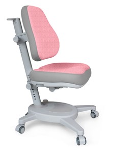 Кресло растущее Mealux Onyx (Y-110) G + DPG  - серое + чехол розовый с серыми вставками в Омске