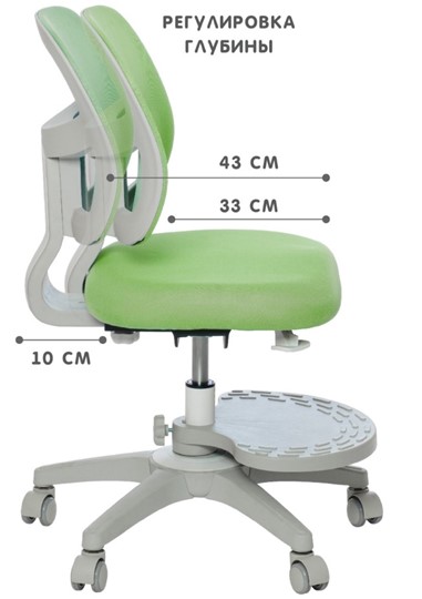 Растущее кресло Holto-22 зеленое в Омске - изображение 3