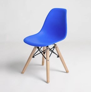 Детский стульчик DSL 110 K Wood (синий) в Омске