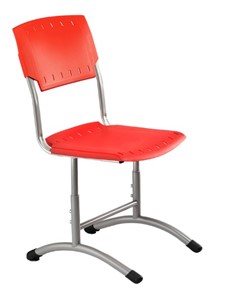 Детский стул регулируемый Отличник.3 3-5, Красный RAL 3002/Светло-серый в Омске