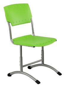 Детский стул регулируемый Отличник.3 3-5, Салатовый RAL 6038/Светло-серый в Омске